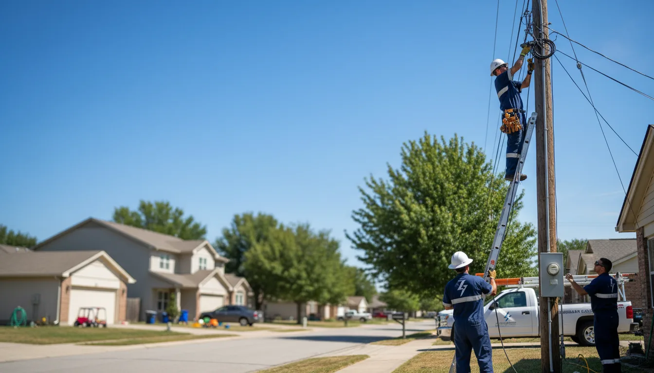 Residential electrician providing installation services in Tryon, NE